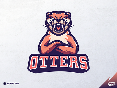 OTTERS Logo Mascot For Client beaver branding design esport esportlogo gamer gaming illustration logo logo mascot idea logomascot logos mascot otter otters sport sports