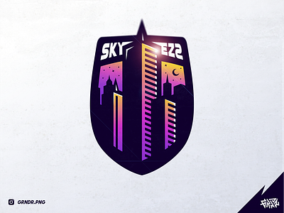 Skycreaper Building Esport logo Mascot
