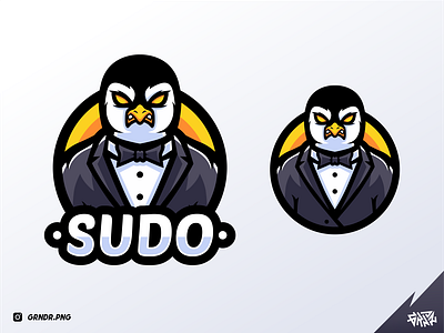 SUDO - Penguin Logo Mascot with Tuxedo