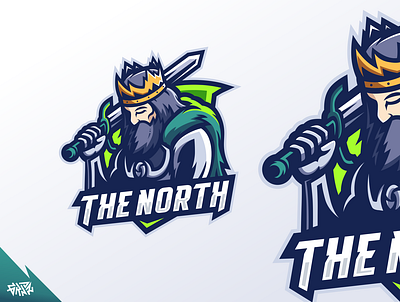 THE NORTH | King Esport logo Mascot branding design esport esportlogo gamer gaming illustration king kinglogo kingmascot kings logo mascot mascotlogo proplayer sportlogo sports streamer teamlogo twitch