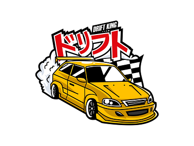 Drift King logo mascot