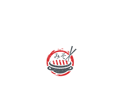 sushi and ramen japan logo concept
