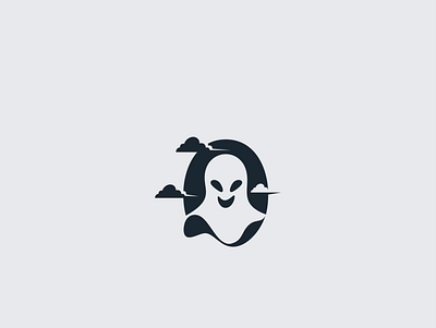 Ghost logo concept animation branding graphic design logo