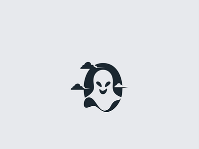 Ghost logo concept animation branding graphic design logo