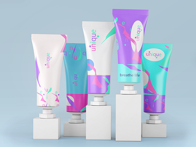 Logo and packaging for the line of youth cosmetics branding graphic design logo motion graphics