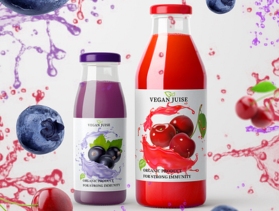 juice label design banner branding design graphic design illustration logo motion graphics