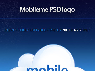 Mobileme logo me mobile psd
