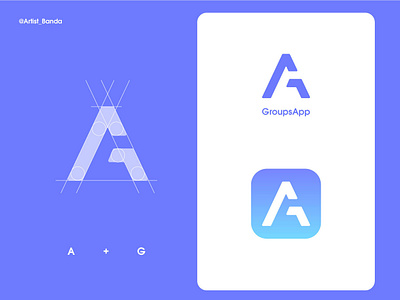 GroupApp Logo Design app behance concept dribbble facebook google icon instagram logo ui