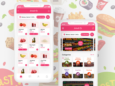 Grocery App branding food app graphic design grocery ui ui ux