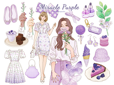 Miracle Purpl Clipart design digitalart digitaldrawing drwawing graphic design illust illustration illustrator