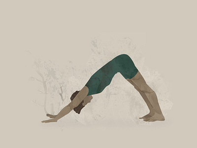 Asanas asana green illustration illustrator ilustracion nature people. vectorial sketch skin vector vectores yoga