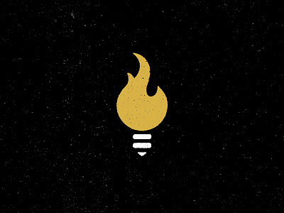 Dangerous Ideas bulb fire gold icon idea light