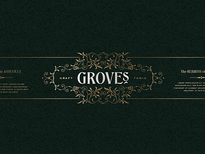 Grove's Style brand label logo type victorian vintage