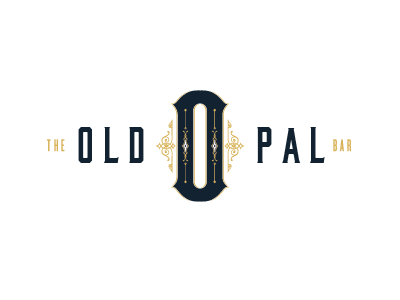 Old Pal Logo athens bar best drinking town in the nation ga monogram o old pal p pub tavern