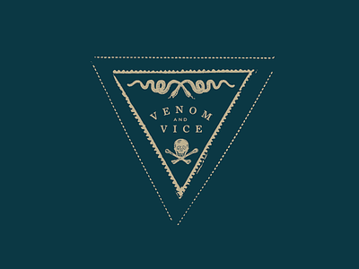 Venom & Vice Stamp club crest skull snake society stamp