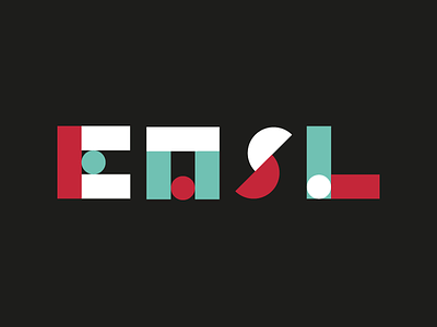 E M S L e initials l letters m modular s shapes