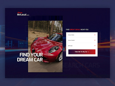 Autos.MrLocal Website auto homepage webdesign websites