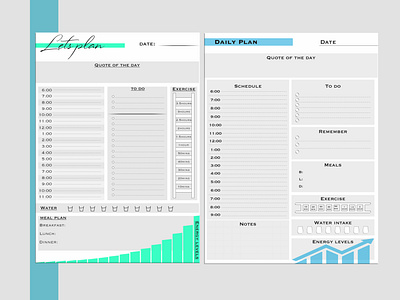 Day planner designs