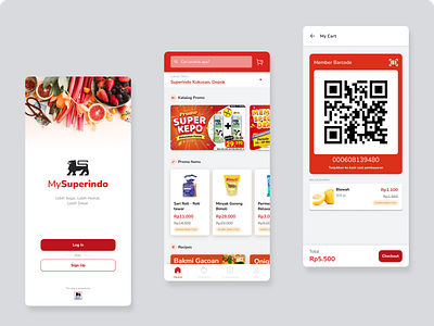 Redesign My Super Indo App app branding design graphic design grocery app mobile app redesign typography ui ui designer ux