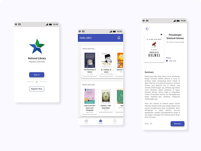 Redesign iPusnas app book app design library library app mobile app reading app redesign ui