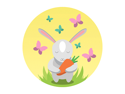 Easter Icons Pack celebration easter egg flat icon rabbit spring