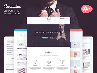 Cascadia - Agency/Portfolio WordPress Theme