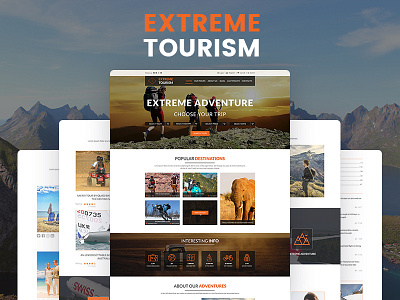 Extreme Tourism – Tourism & Adventure HTML5 Template adventures corporate extreme hiking and camping tour tour operator tourism travel travel agency trip