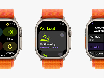Workout plan apple design system experience ui ux watch