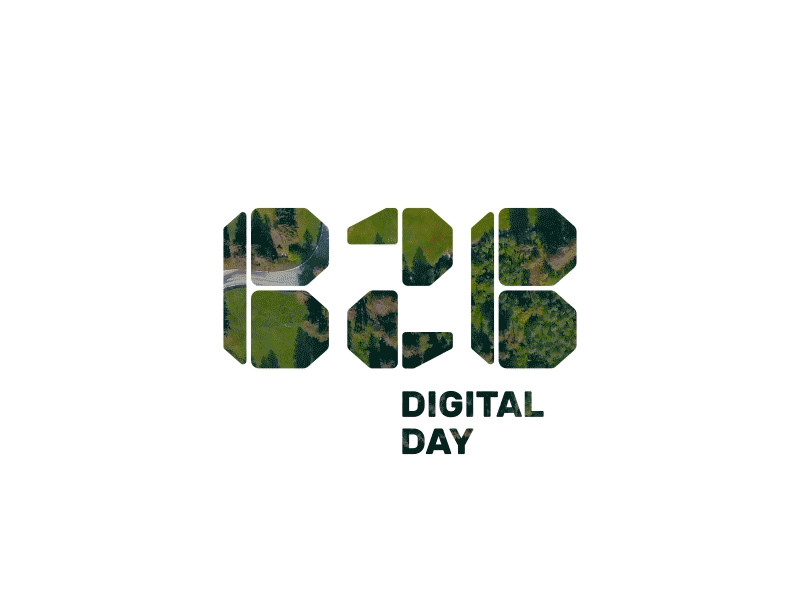 B2B Digital Day Identity b2b brand design dynamic event identity logo marketing typography