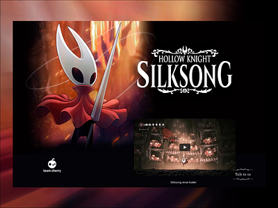 Hollow Knight - Silksong landing after effects animation desktop game hollow knight inspiration landing nintendo principle switch transition video video game videogame