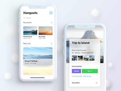 Event App Cards UI UX clean concept design flat i phone space travel trip typography x