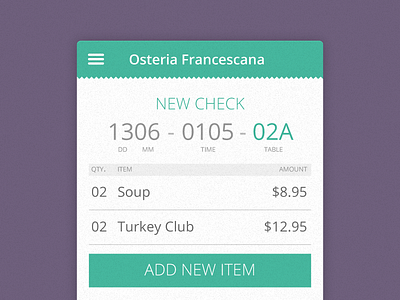 Restraunt App app design iphone restaurant ui ux