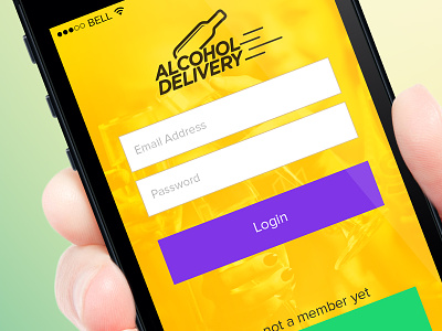 Alcohol Delivery E-commerce App apple application e commerce ios7