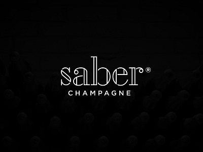 Saber Champagne brand branding graphic identity logo