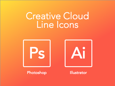 Adobe Creative Cloud Line Icons