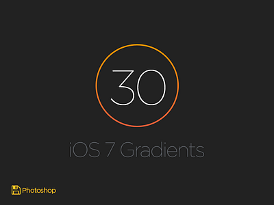30 iOS 7 Gradients application color gradients icons ios swatch ui