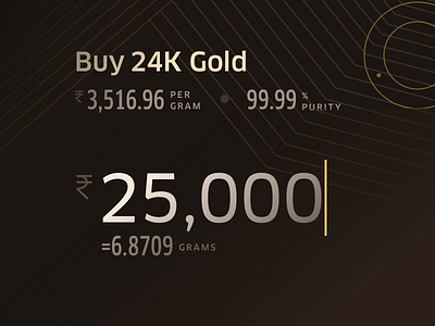 Buy Gold Online android app application buy clean concept dark design gold interaction interface ios iphone mobile sketch sketchapp ui user interface ux