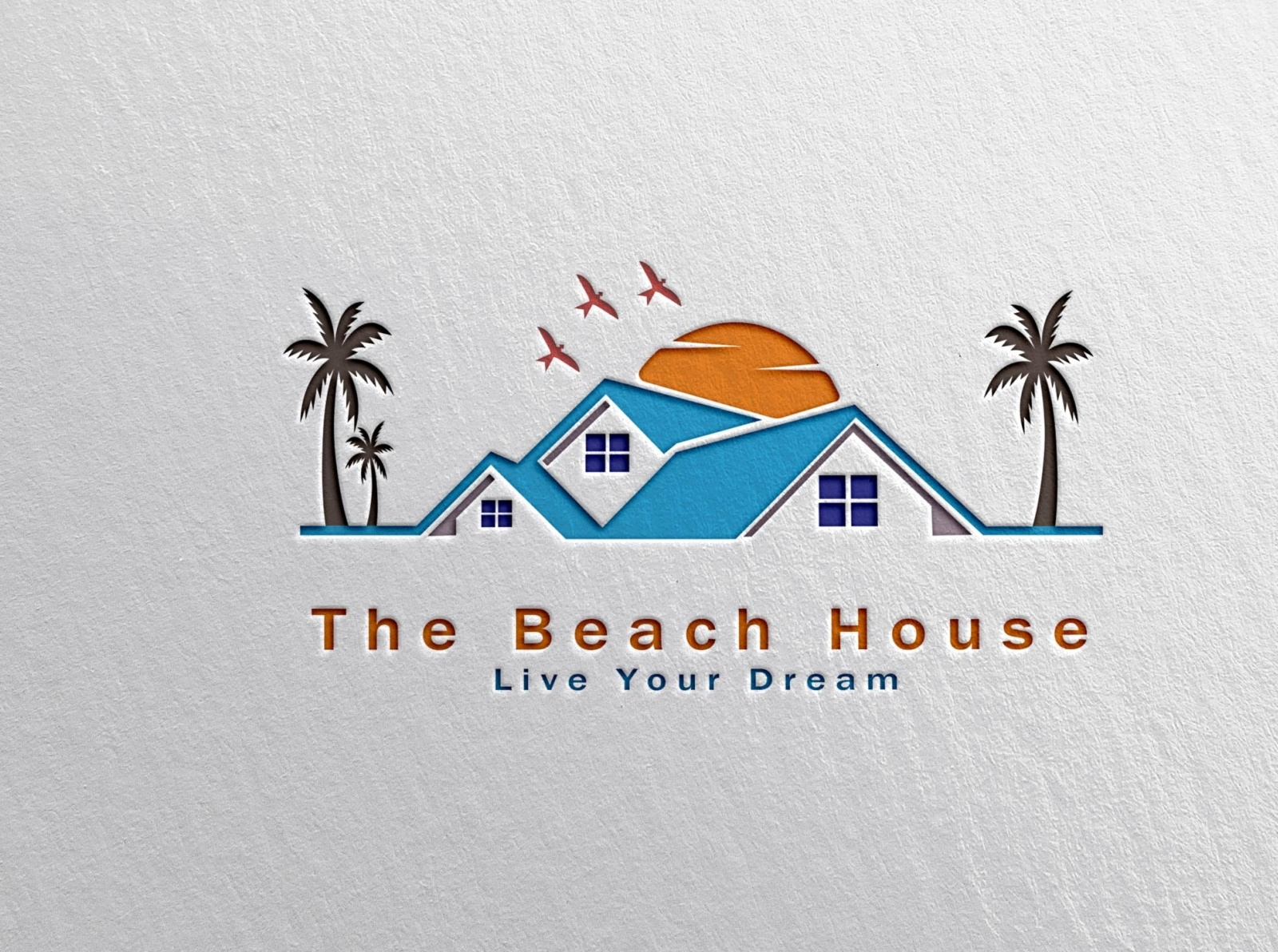 The Beach House 🏡 Logo Design By Kajul Kumar Palash On Dribbble