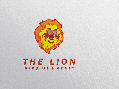 Today My New Work - The Lion 🦁 King oF Forest . 3d animation branding graphic design logo logo design motion graphics ui