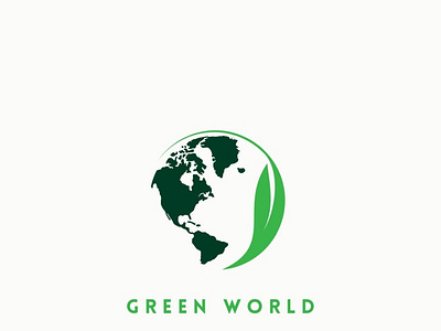 Green World 🗺 Logo Design ✓ 3d animation branding graphic design logo logo design logo maker motion graphics ui