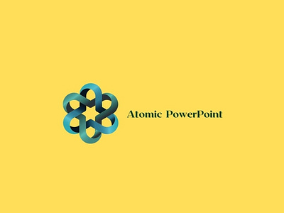 Atomic PowerPoint Logo Design ✓ 3d animation branding graphic design logo logo design motion graphics ui