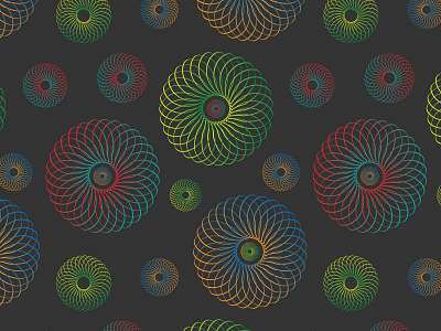 Pattern with geometric bagels bagels design illustration pattern poster print