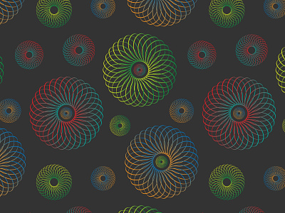 Pattern with geometric bagels bagels design illustration pattern poster print