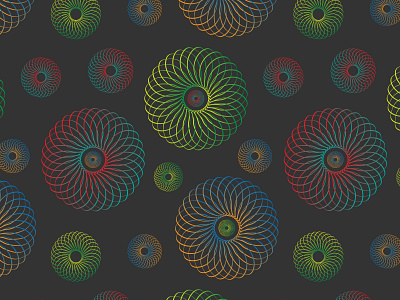 Pattern with geometric bagels