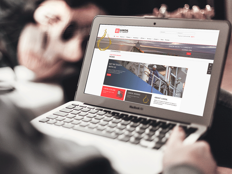 Web Relaunch: Lukoil Oil company clean digitaldesign flat flatdesign hamburg joomla red responsive stilwaechter uxdesign webdesign
