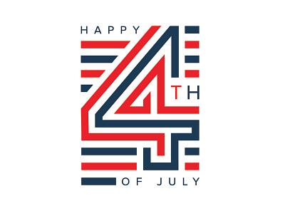 Happy 4th of July 4th 4th of july america blue blue and white design flag flags graphic independence day logo red typography