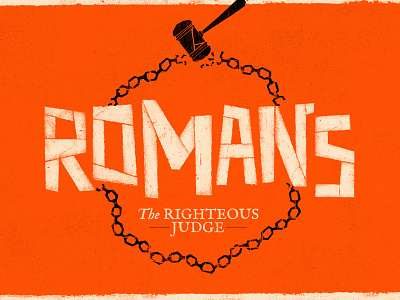 The Book Of Romans branding church illustration saul bass sermon sermon branding sermon series texture