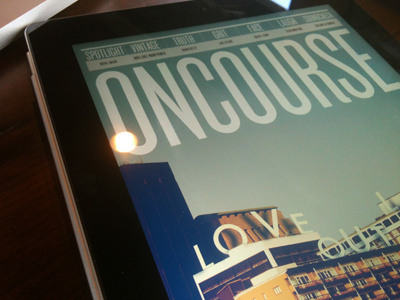 Oncourse Magazine App app ipad oncourse