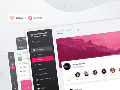Material Dashboard 2 PRO Laravel Livewire