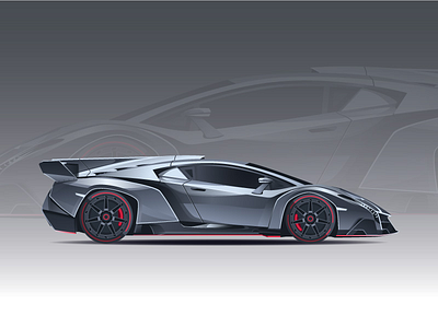 Lamborghini Veneno car illustration lamborghini super vector veneno